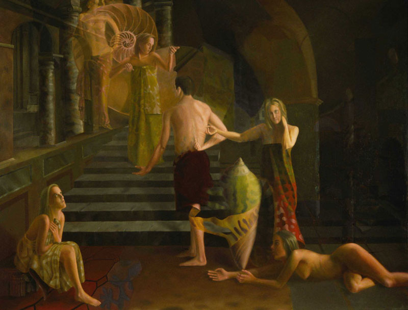 temptation – oil on wood – 44 x 66 – 1995-96