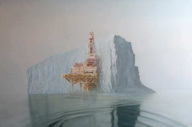 offshore iceberg – oil on canvas