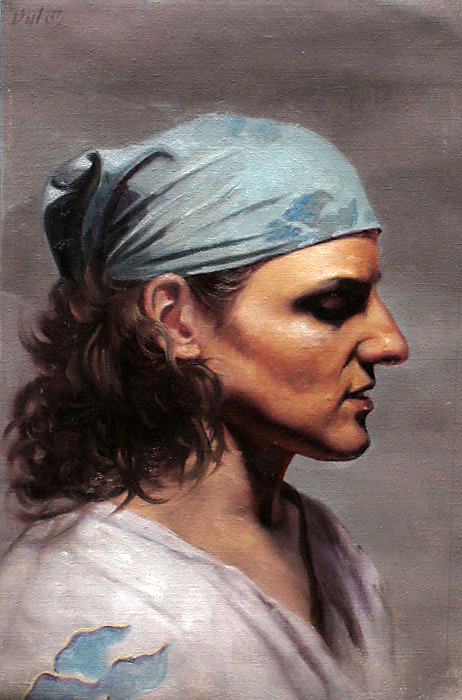 tina, oil painting