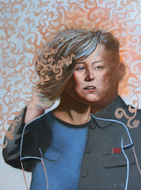 kim jong-un and me – oil on linen