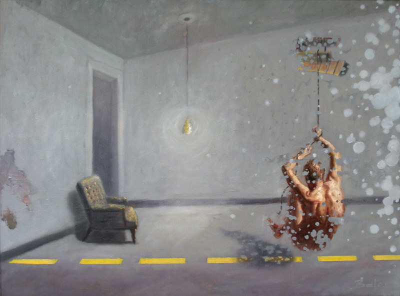 figurative paintings, the room in me - oil on linen