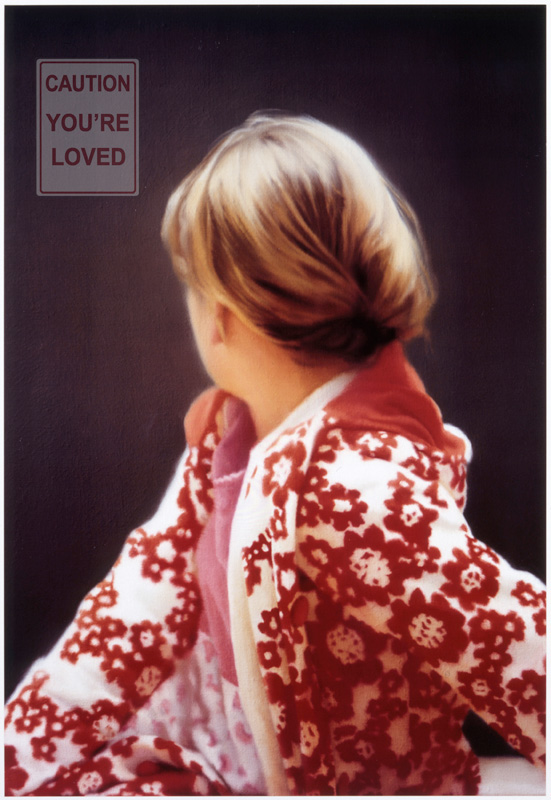 you’re loved, oil on linen based on gerhard richter’s betty